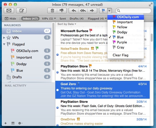 email applications for mac os x